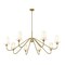 Z-Lite Gianna Chandelier, 8-Light, 60.25 In.W x 23.25 In.H, Modern Gold/White 7509-8-60MGLD - alternate 8
